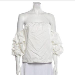 Johanna Ortiz Off The Shoulder Three Quarter Sleeve Top Size Medium